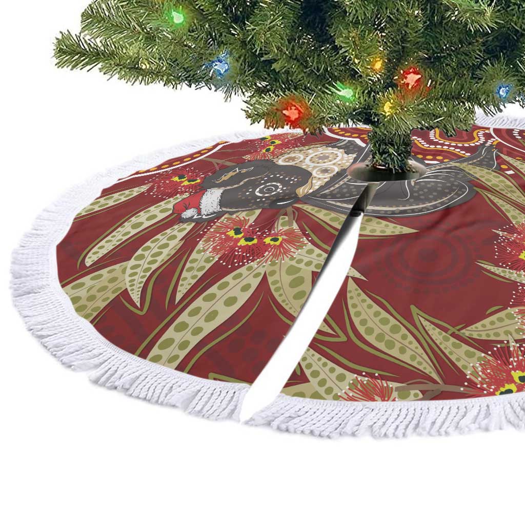 Australia Santa Koala Tree Skirt Aboriginal Style