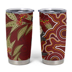 Australia Santa Koala Tumbler Cup Aboriginal Style