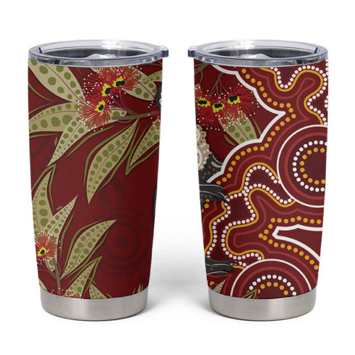 Australia Santa Koala Tumbler Cup Aboriginal Style