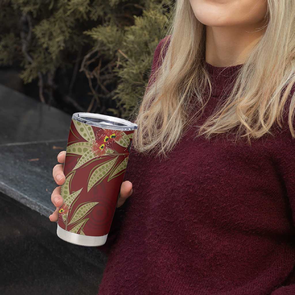Australia Santa Koala Tumbler Cup Aboriginal Style