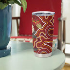 Australia Santa Koala Tumbler Cup Aboriginal Style