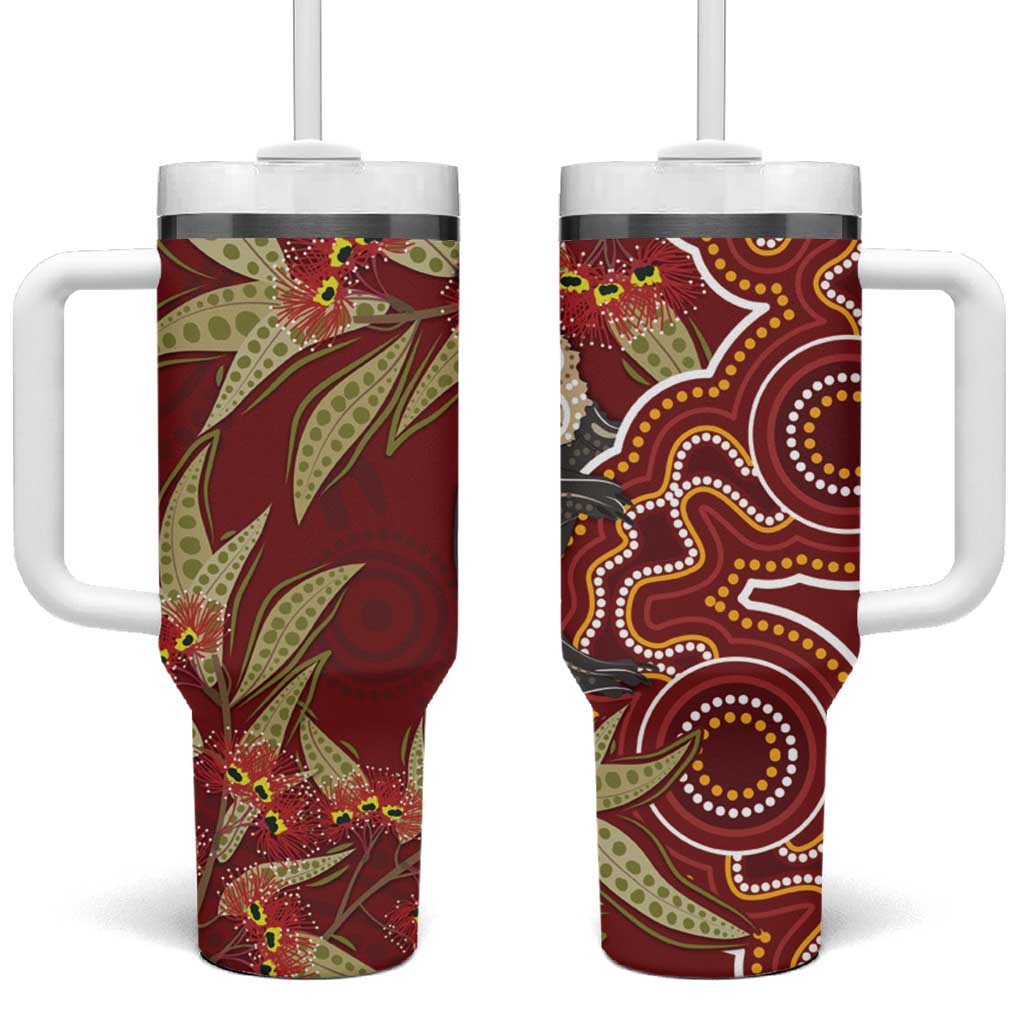 Australia Santa Koala Tumbler With Handle Aboriginal Style