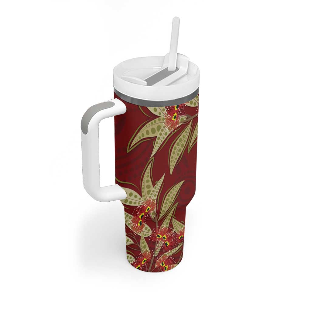 Australia Santa Koala Tumbler With Handle Aboriginal Style