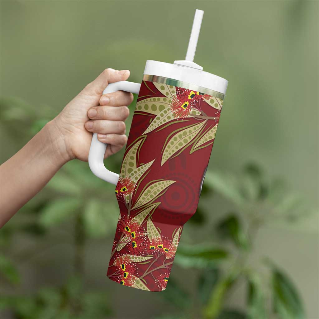 Australia Santa Koala Tumbler With Handle Aboriginal Style