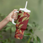 Australia Santa Koala Tumbler With Handle Aboriginal Style