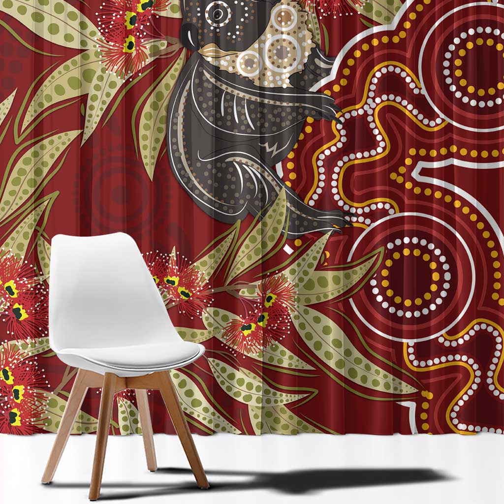Australia Santa Koala Window Curtain Aboriginal Style