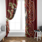 Australia Santa Koala Window Curtain Aboriginal Style