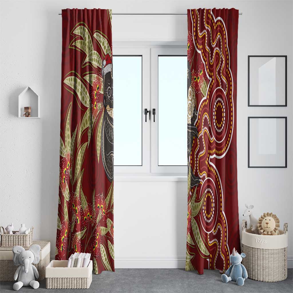 Australia Santa Koala Window Curtain Aboriginal Style