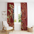 Australia Santa Koala Window Curtain Aboriginal Style