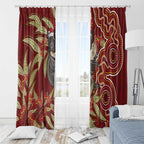 Australia Santa Koala Window Curtain Aboriginal Style