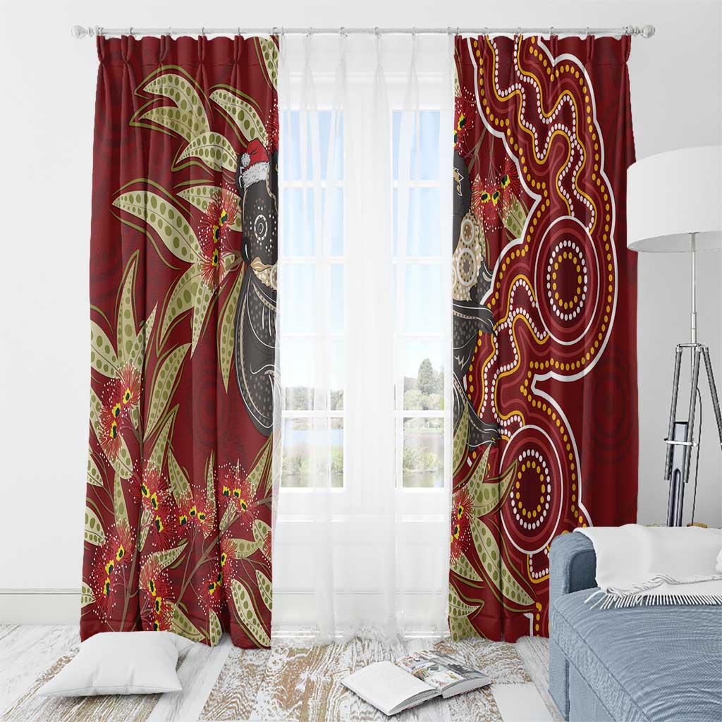Australia Santa Koala Window Curtain Aboriginal Style