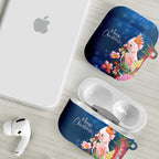 Australia Christmas Pink Cockatoo with Banksia AirPods Case Snowy Blue - Aussie Hoodie