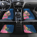 Australia Christmas Pink Cockatoo with Banksia Car Mats Snowy Blue - Aussie Hoodie