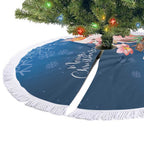 Australia Christmas Pink Cockatoo with Banksia Tree Skirt Snowy Blue - Aussie Hoodie