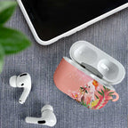 Australia Christmas Pink Cockatoo with Banksia AirPods Case Coral Pink - Aussie Hoodie