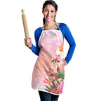 Australia Christmas Pink Cockatoo with Banksia Apron Coral Pink - Aussie Hoodie