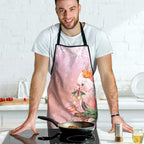Australia Christmas Pink Cockatoo with Banksia Apron Coral Pink - Aussie Hoodie