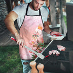 Australia Christmas Pink Cockatoo with Banksia Apron Coral Pink - Aussie Hoodie