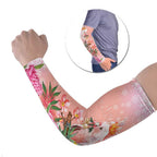 Australia Christmas Pink Cockatoo with Banksia Arm Sleeves Coral Pink - Aussie Hoodie