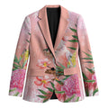 Australia Christmas Pink Cockatoo with Banksia Blazer Coral Pink - Aussie Hoodie