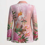 Australia Christmas Pink Cockatoo with Banksia Blazer Coral Pink - Aussie Hoodie