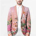 Australia Christmas Pink Cockatoo with Banksia Blazer Coral Pink - Aussie Hoodie