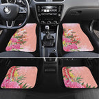 Australia Christmas Pink Cockatoo with Banksia Car Mats Coral Pink - Aussie Hoodie