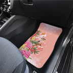 Australia Christmas Pink Cockatoo with Banksia Car Mats Coral Pink - Aussie Hoodie