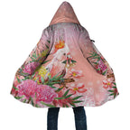 Australia Christmas Pink Cockatoo with Banksia Cloak Coral Pink - Aussie Hoodie