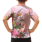 Australia Christmas Pink Cockatoo with Banksia Family Matching Short Sleeve Bodycon Dress and Hawaiian Shirt Coral Pink - Aussie Hoodie