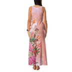 Australia Christmas Pink Cockatoo with Banksia Family Matching Tank Maxi Dress and Hawaiian Shirt Coral Pink - Aussie Hoodie