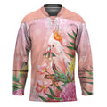 Australia Christmas Pink Cockatoo with Banksia Hockey Jersey Coral Pink - Aussie Hoodie