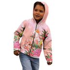 Australia Christmas Pink Cockatoo with Banksia Kid Hoodie Coral Pink - Aussie Hoodie