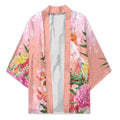 Australia Christmas Pink Cockatoo with Banksia Kimono Coral Pink - Aussie Hoodie