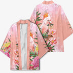 Australia Christmas Pink Cockatoo with Banksia Kimono Coral Pink - Aussie Hoodie