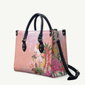 Australia Christmas Pink Cockatoo with Banksia Leather Bag Coral Pink - Aussie Hoodie