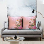 Australia Christmas Pink Cockatoo with Banksia Pillow Cover Coral Pink - Aussie Hoodie