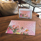 Australia Christmas Pink Cockatoo with Banksia Puzzle Coral Pink - Aussie Hoodie