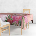 Australia Christmas Pink Cockatoo with Banksia Tablecloth Coral Pink - Aussie Hoodie