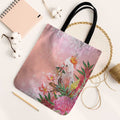 Australia Christmas Pink Cockatoo with Banksia Tote Bag Coral Pink - Aussie Hoodie