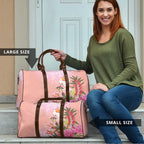 Australia Christmas Pink Cockatoo with Banksia Travel Bag Coral Pink - Aussie Hoodie