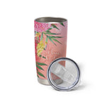 Australia Christmas Pink Cockatoo with Banksia Tumbler Cup Coral Pink - Aussie Hoodie