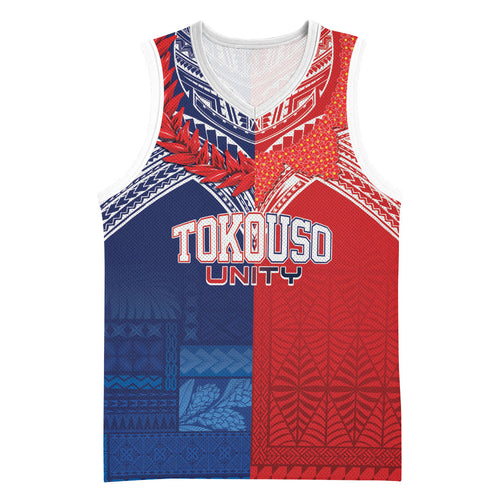 TokoUso Tonga Samoa Brothers Forever Custom Basketball Jersey Ulafala and Heilala Unity