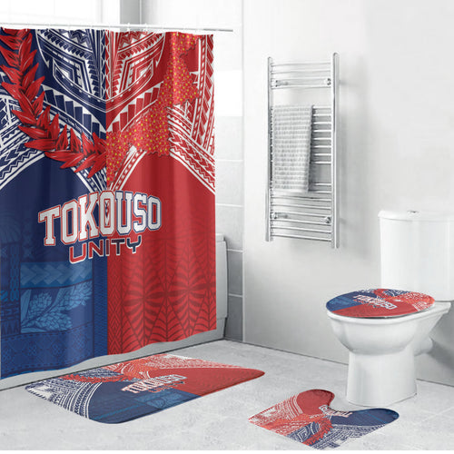 TokoUso Tonga Samoa Brothers Forever Bathroom Set Ulafala and Heilala Unity