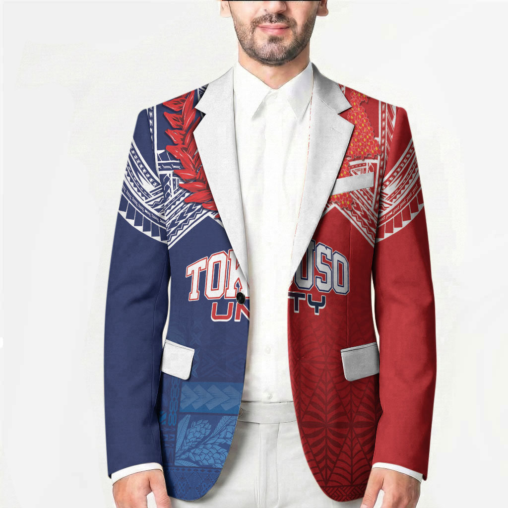 TokoUso Tonga Samoa Brothers Forever Custom Blazer Ulafala and Heilala Unity
