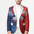TokoUso Tonga Samoa Brothers Forever Custom Blazer Ulafala and Heilala Unity