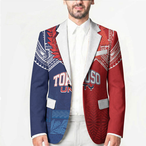 TokoUso Tonga Samoa Brothers Forever Custom Blazer Ulafala and Heilala Unity