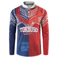 TokoUso Tonga Samoa Brothers Forever Custom Button Sweatshirt Ulafala and Heilala Unity
