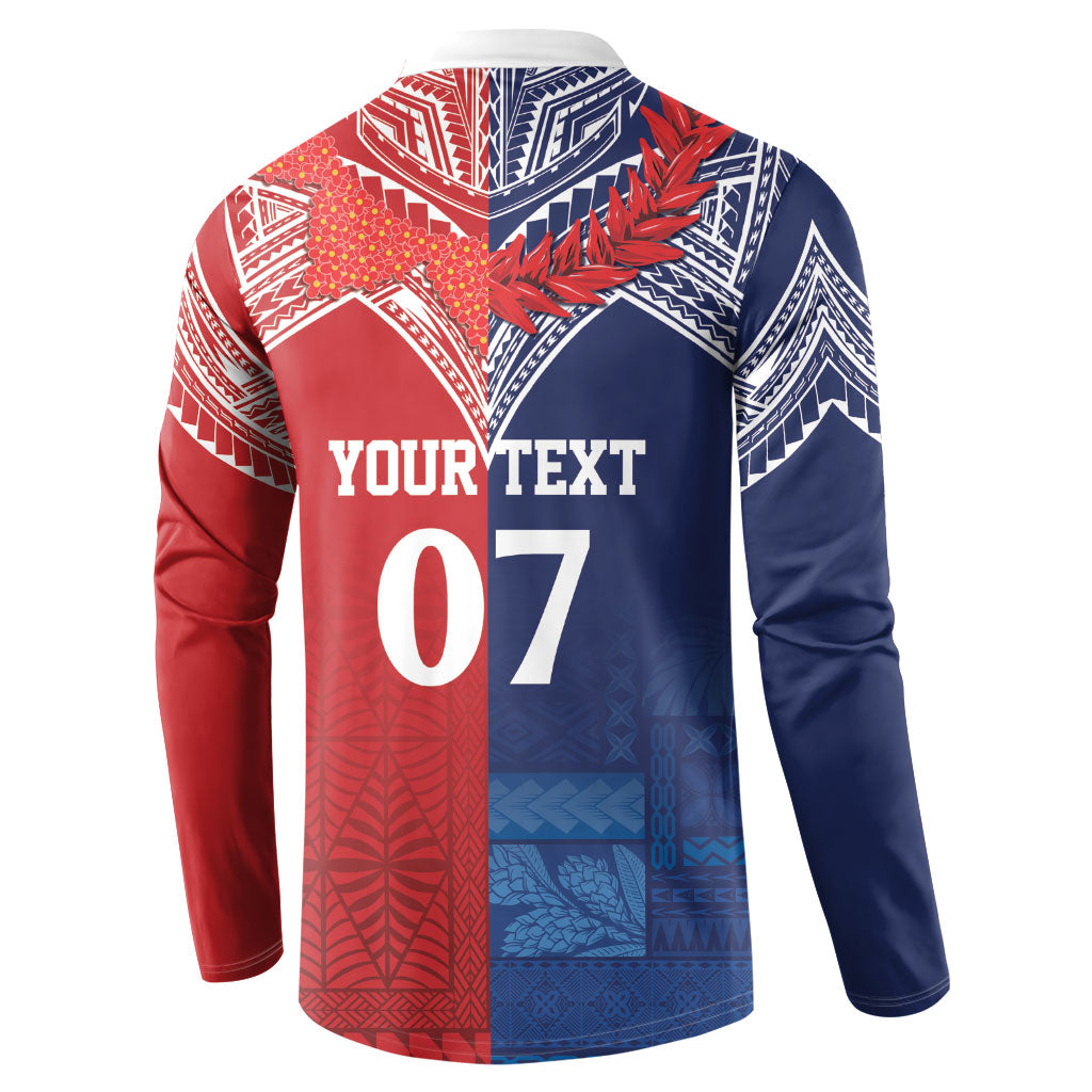 TokoUso Tonga Samoa Brothers Forever Custom Button Sweatshirt Ulafala and Heilala Unity