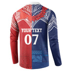 TokoUso Tonga Samoa Brothers Forever Custom Button Sweatshirt Ulafala and Heilala Unity
